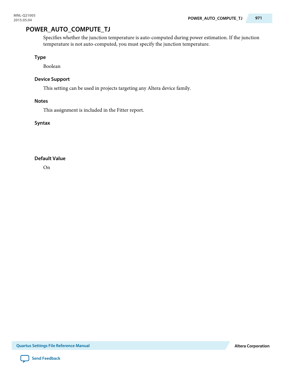 Power_auto_compute_tj | Altera Quartus II Settings File User Manual | Page 971 / 1344