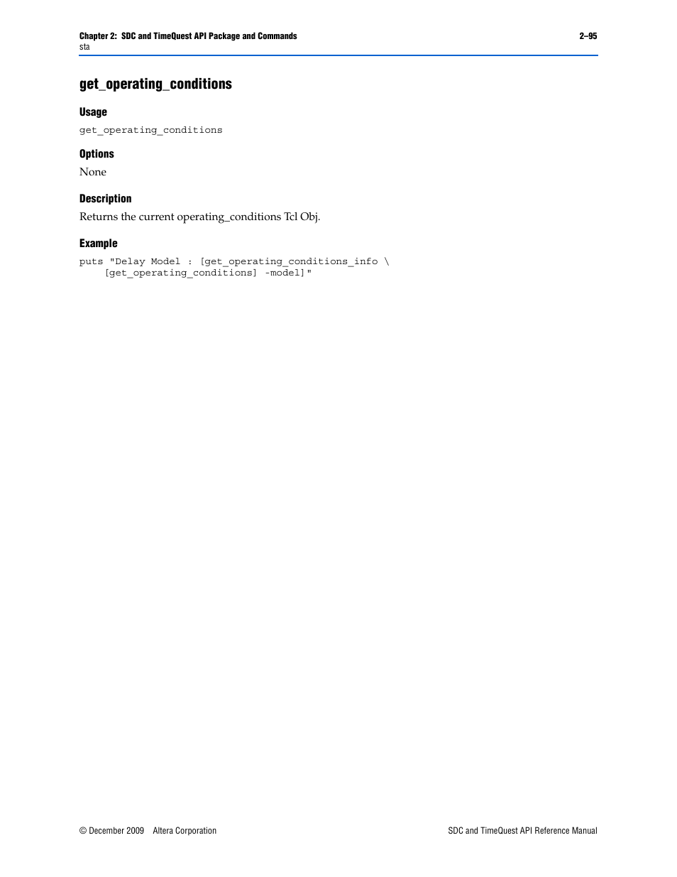 Get_operating_conditions, Get_operating_conditions –95 | Altera SDC and TimeQuest API User Manual | Page 105 / 168