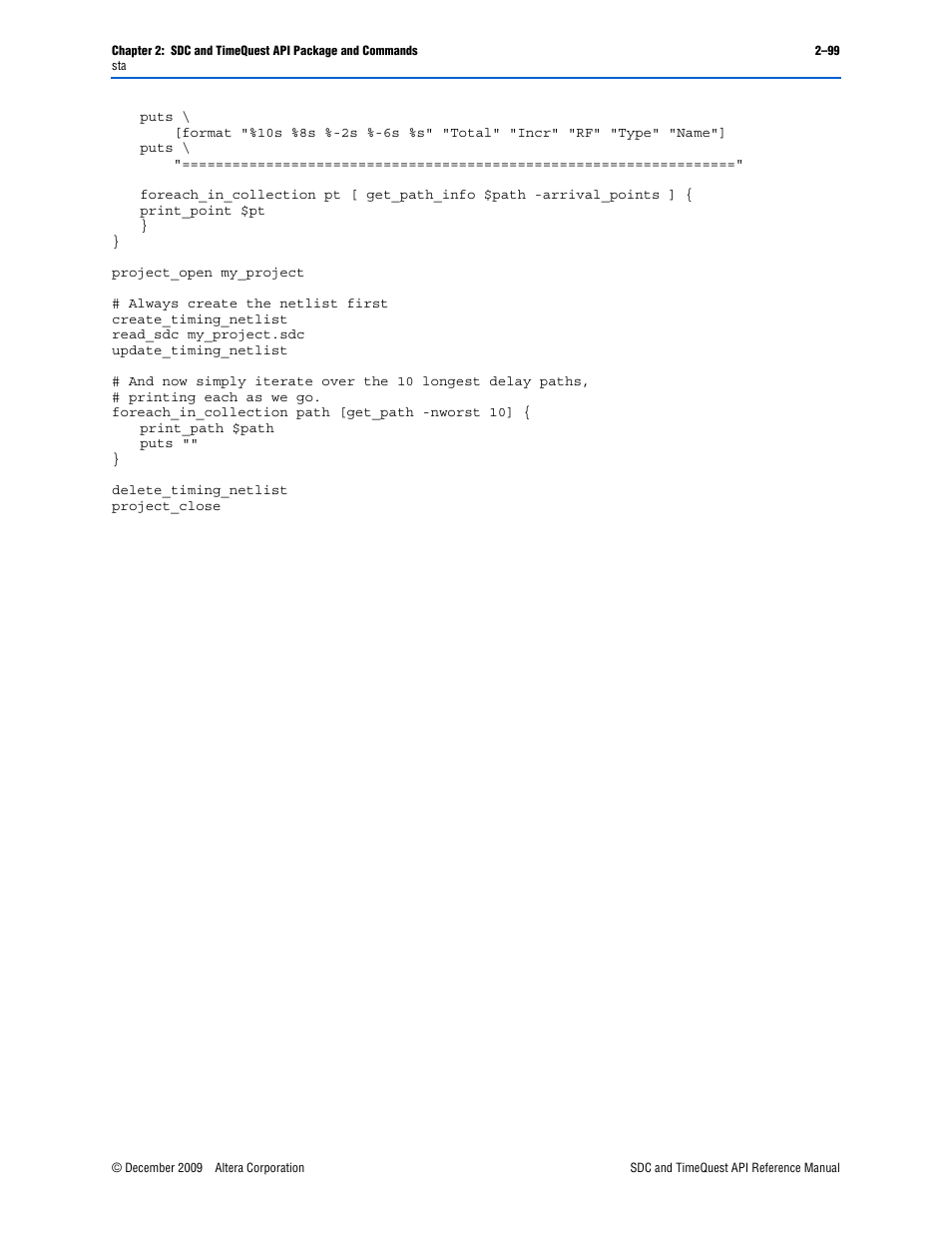 Altera SDC and TimeQuest API User Manual | Page 109 / 168