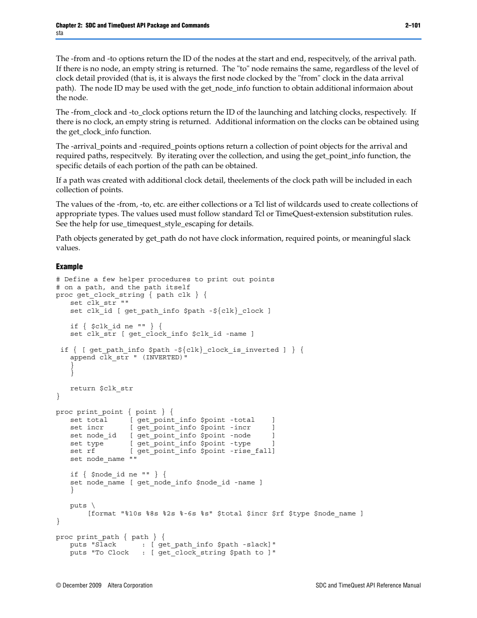 Altera SDC and TimeQuest API User Manual | Page 111 / 168