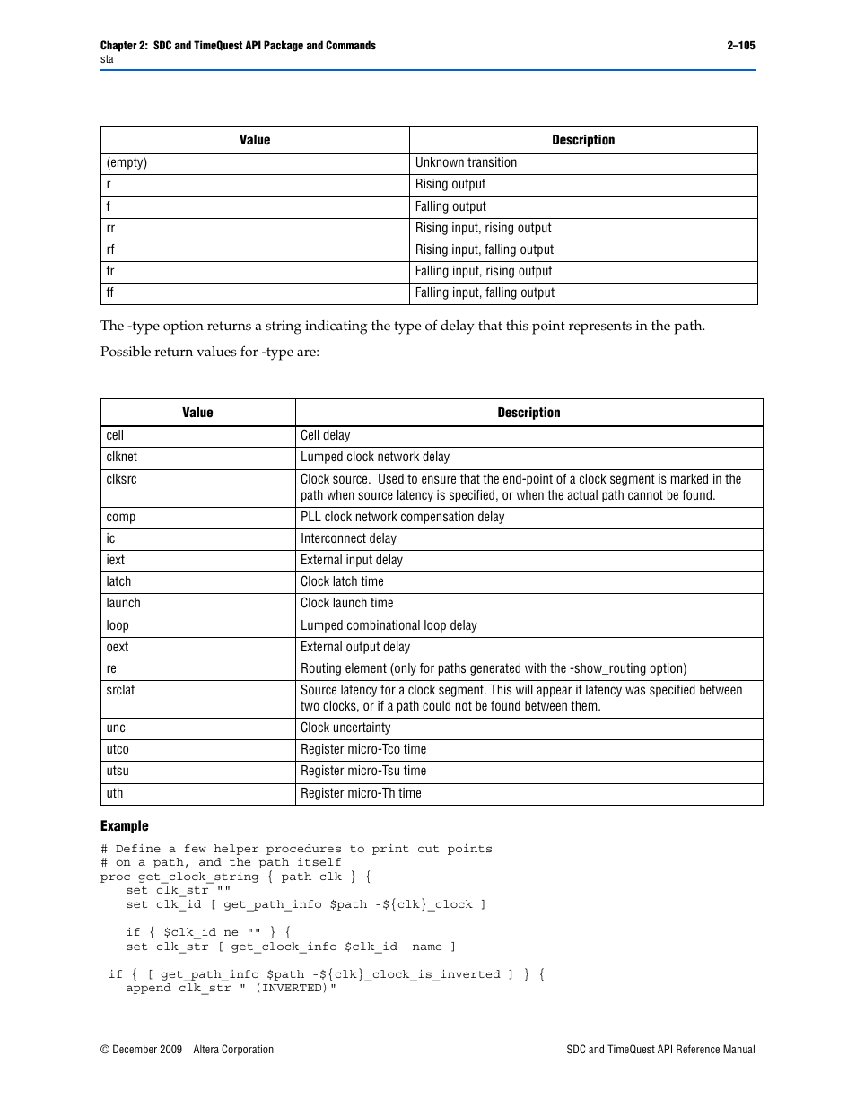 Altera SDC and TimeQuest API User Manual | Page 115 / 168