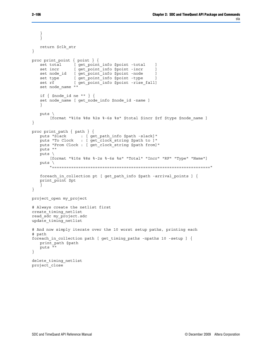 Altera SDC and TimeQuest API User Manual | Page 116 / 168