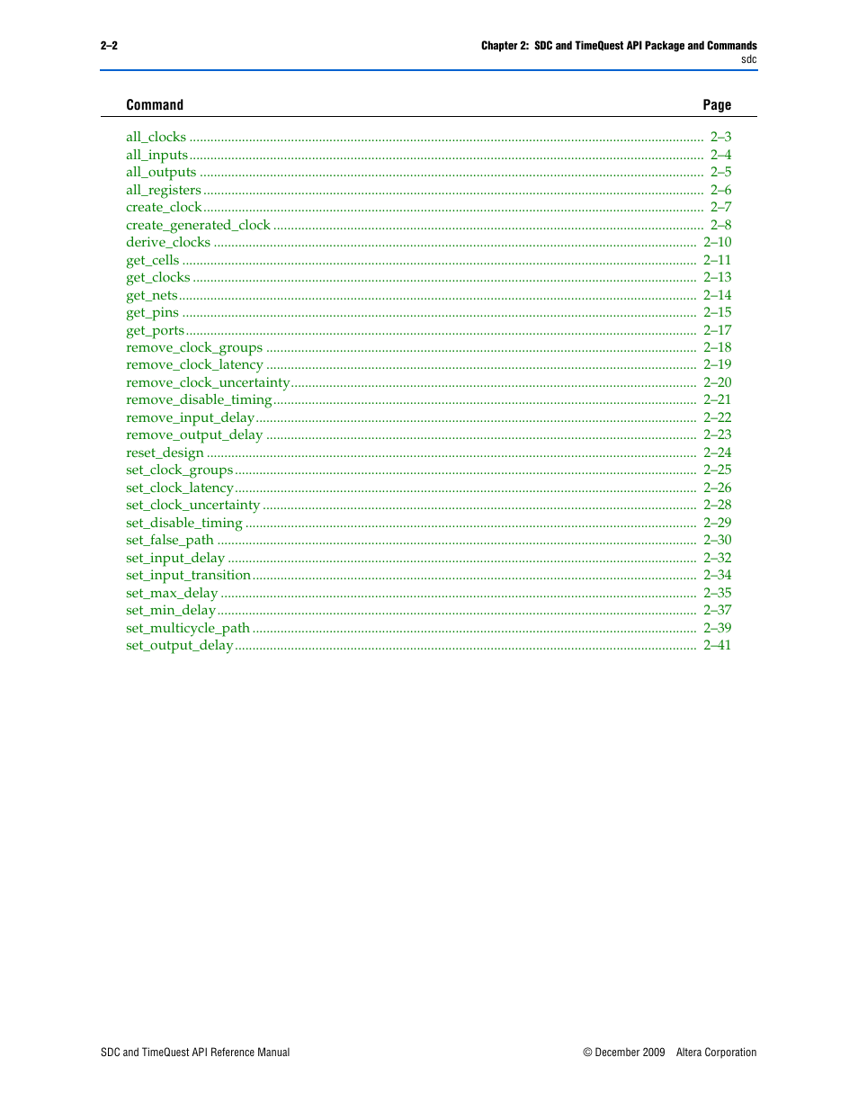 Altera SDC and TimeQuest API User Manual | Page 12 / 168