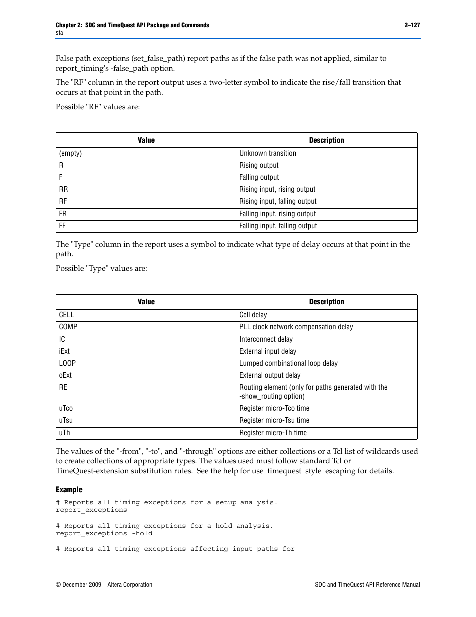 Altera SDC and TimeQuest API User Manual | Page 137 / 168