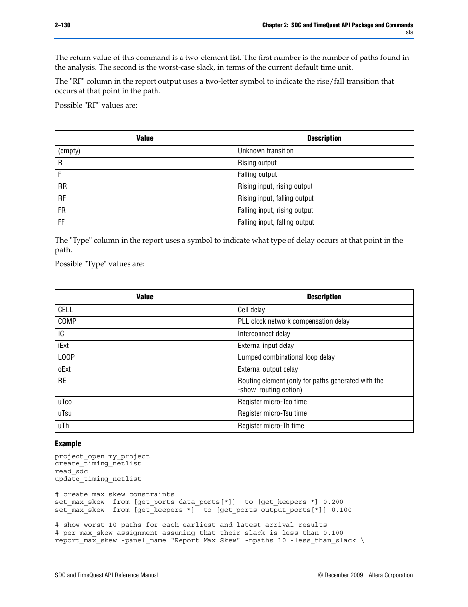 Altera SDC and TimeQuest API User Manual | Page 140 / 168