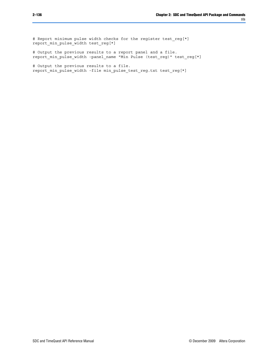 Altera SDC and TimeQuest API User Manual | Page 146 / 168