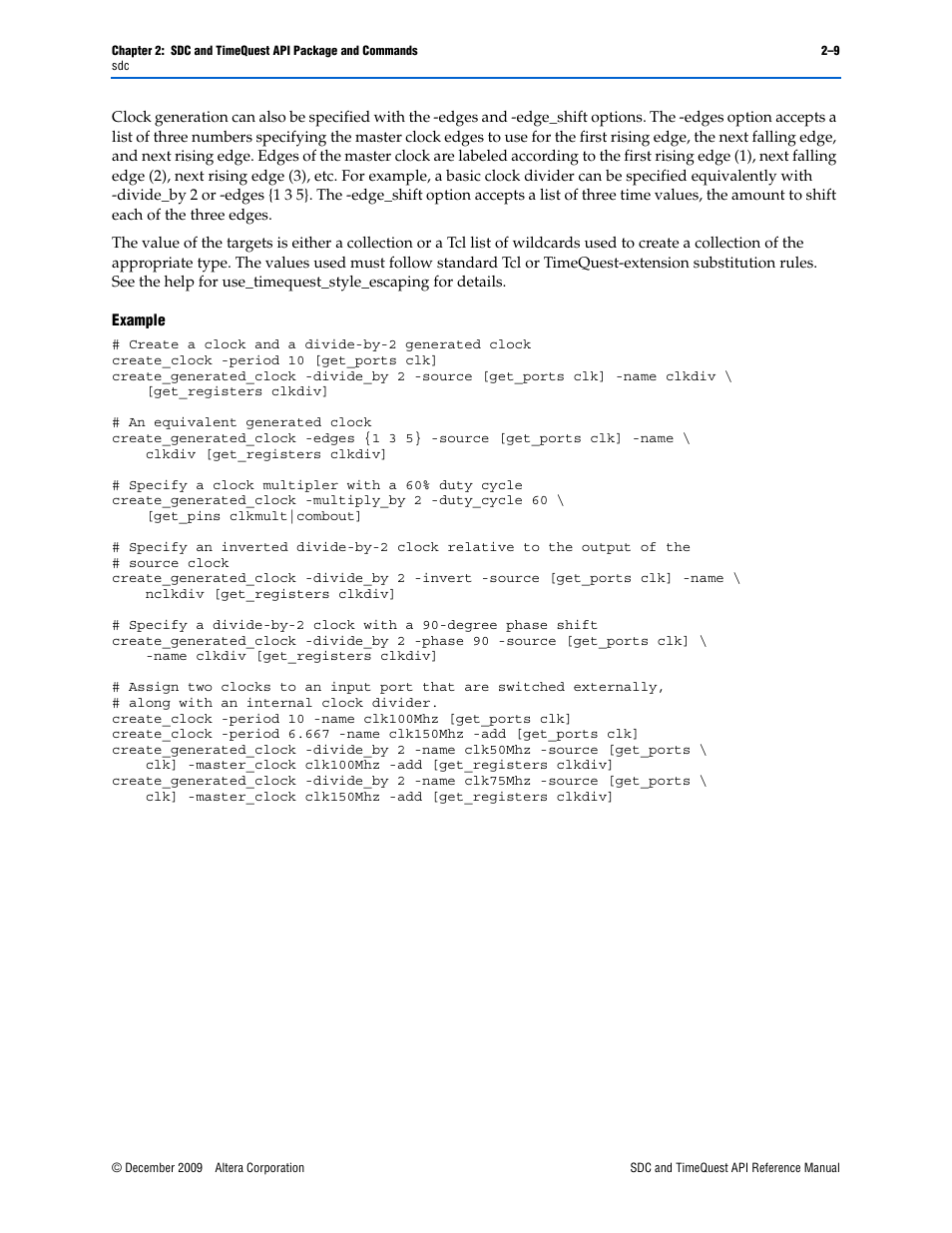 Altera SDC and TimeQuest API User Manual | Page 19 / 168
