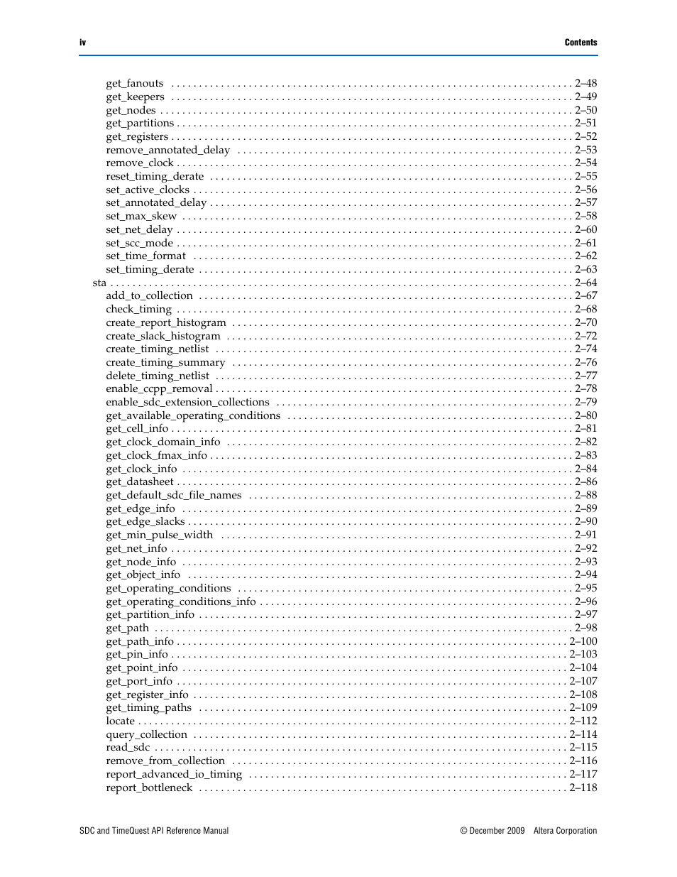 Altera SDC and TimeQuest API User Manual | Page 4 / 168