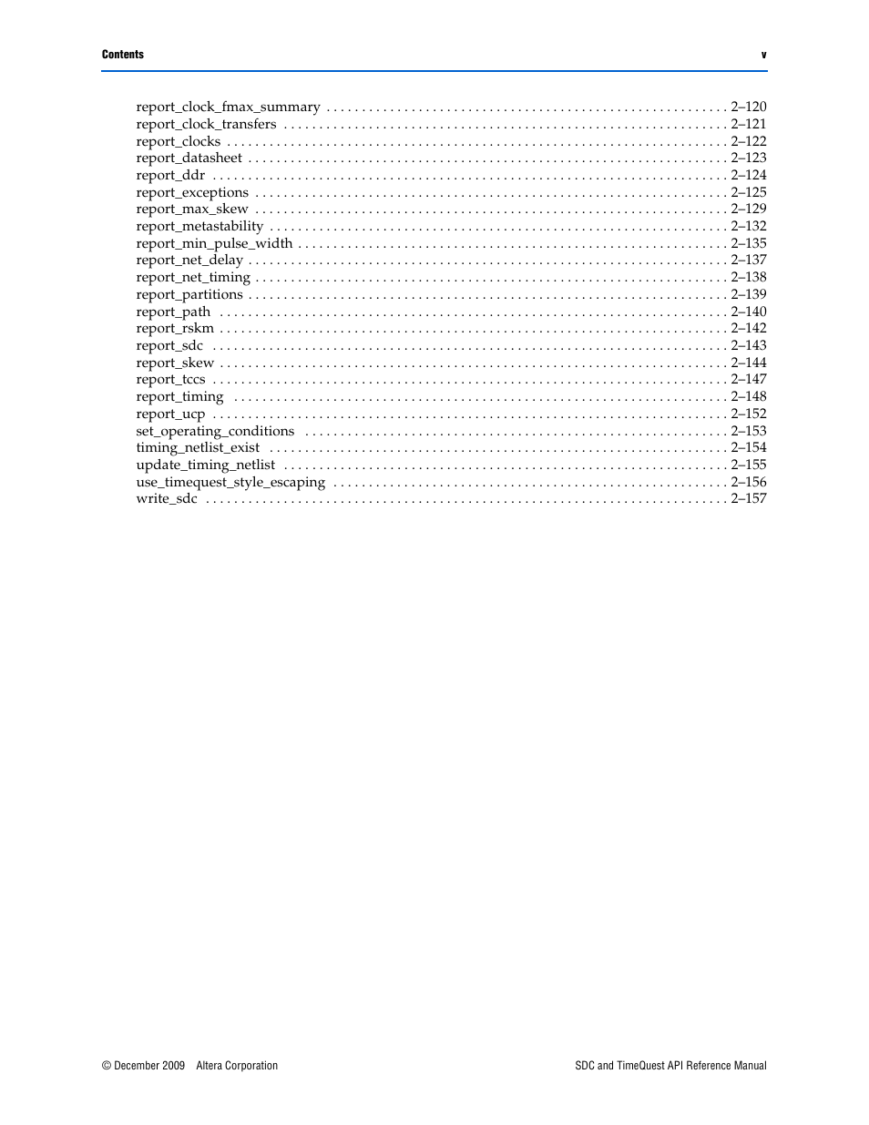 Altera SDC and TimeQuest API User Manual | Page 5 / 168