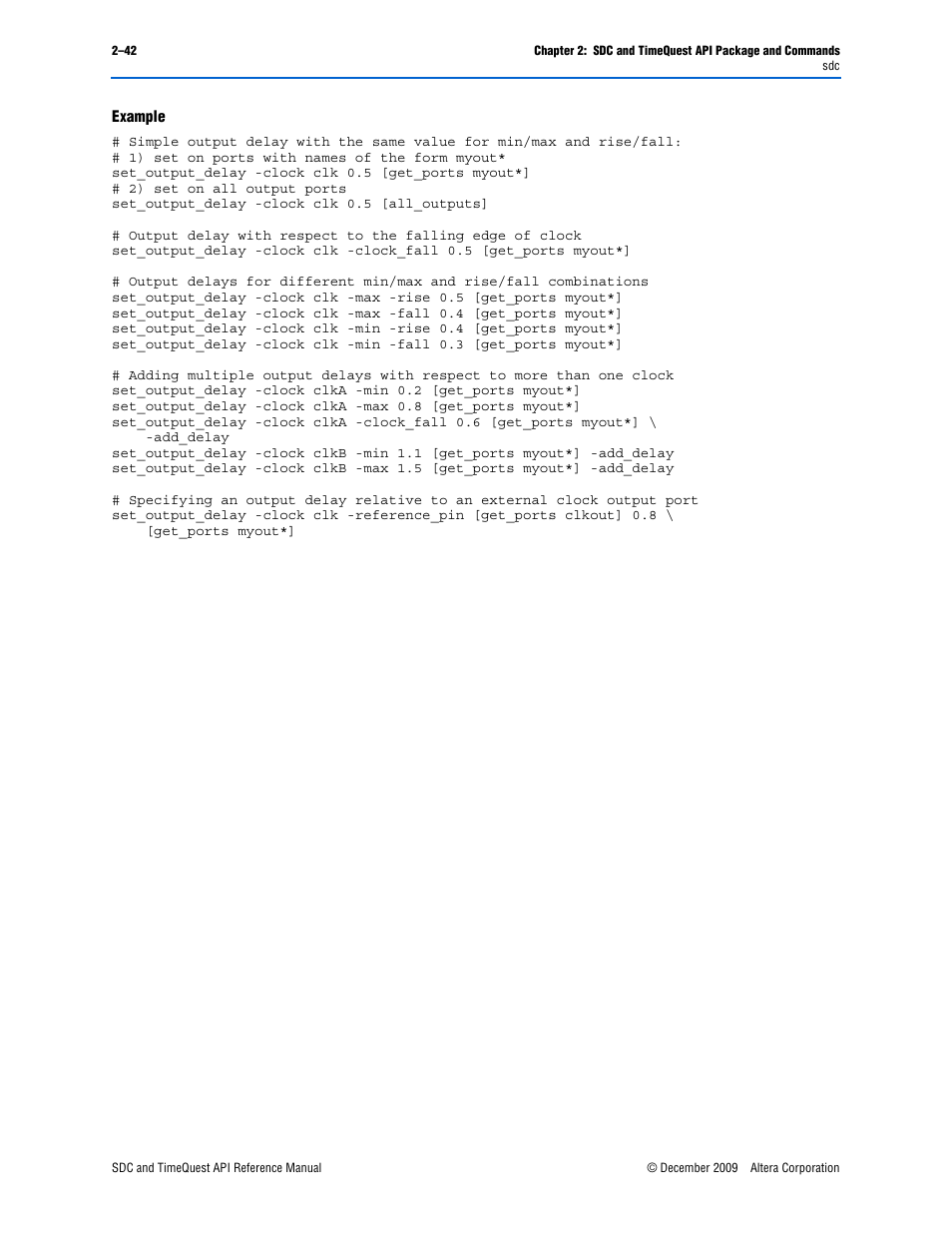 Altera SDC and TimeQuest API User Manual | Page 52 / 168