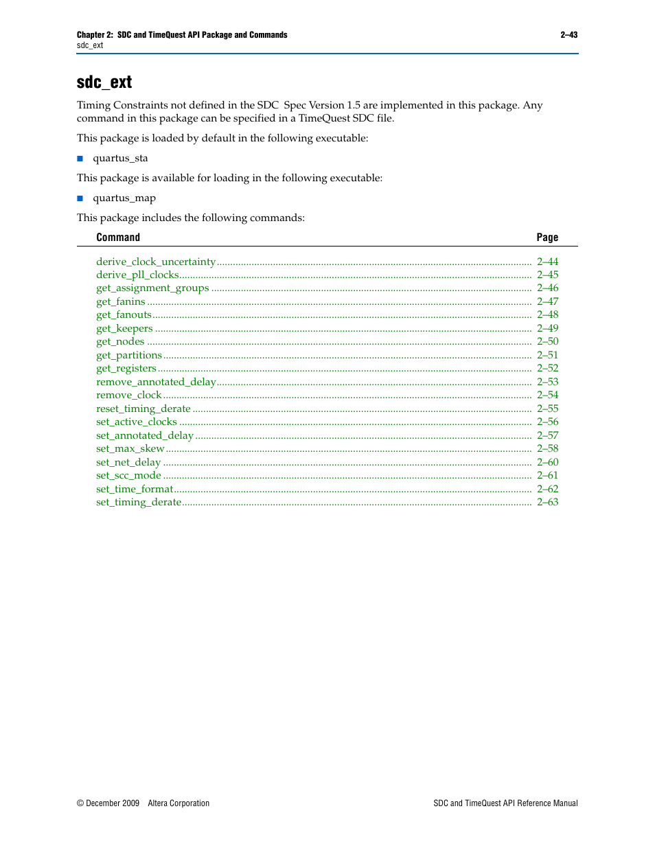 Sdc_ext, Sdc_ext –43 | Altera SDC and TimeQuest API User Manual | Page 53 / 168