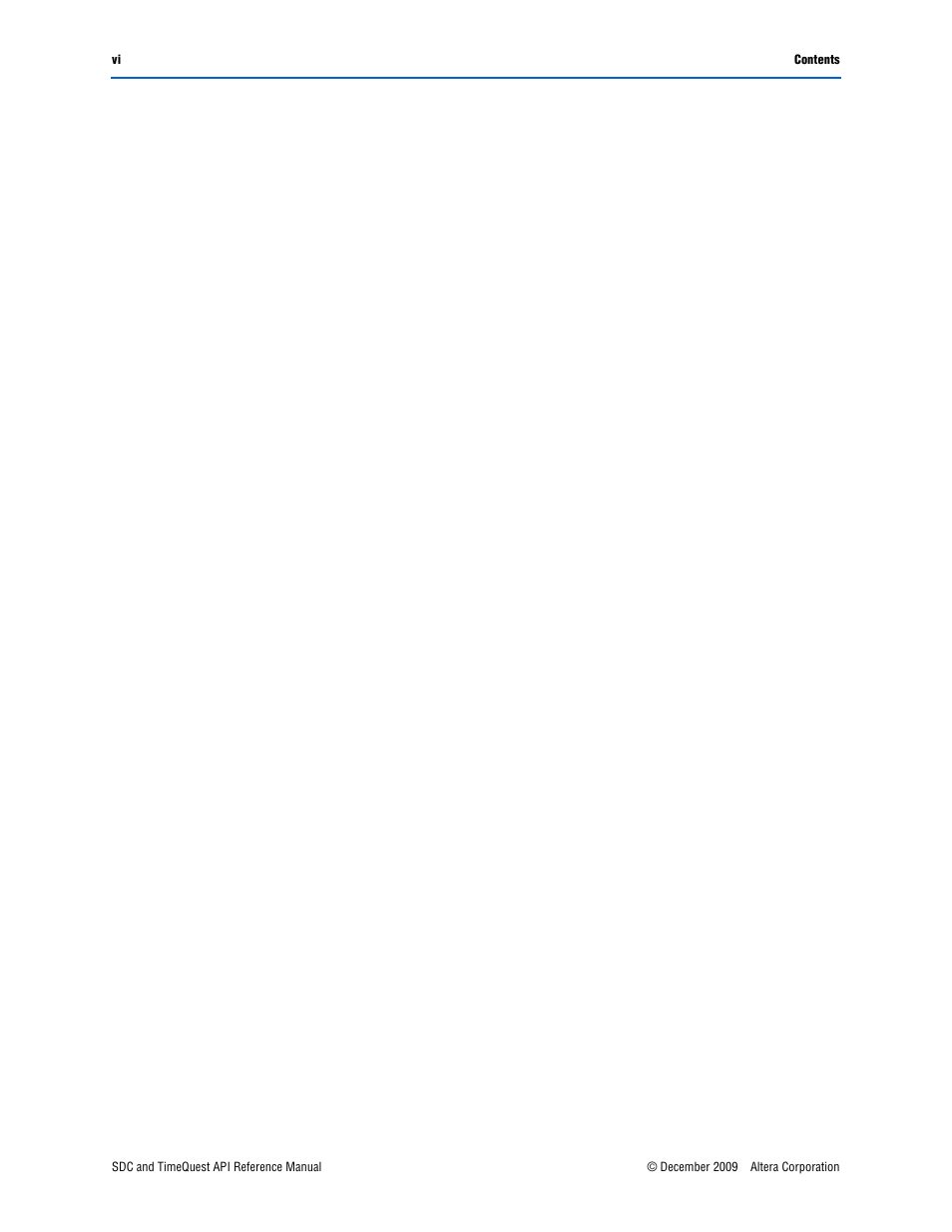 Altera SDC and TimeQuest API User Manual | Page 6 / 168