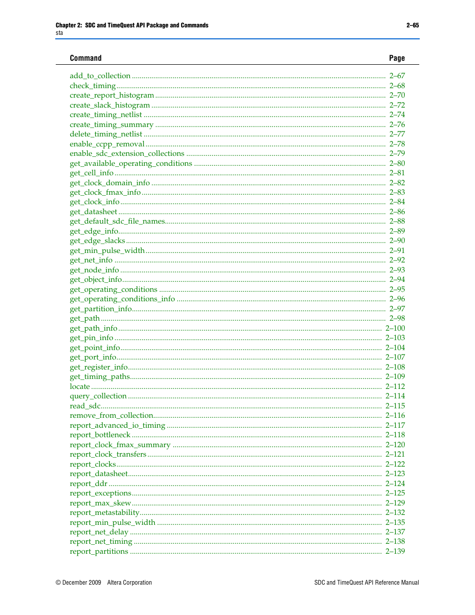 Altera SDC and TimeQuest API User Manual | Page 75 / 168