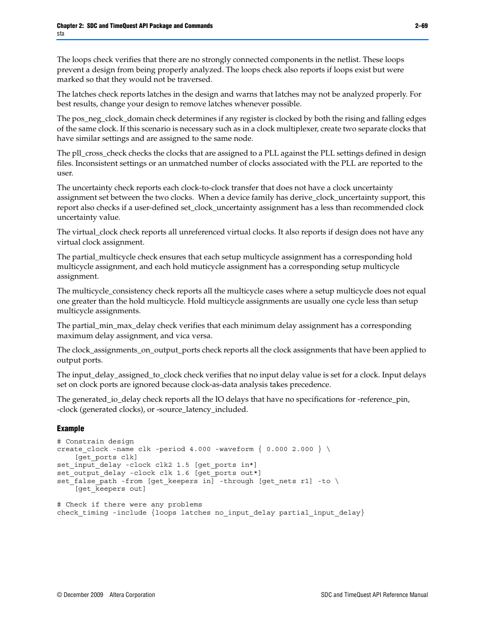 Altera SDC and TimeQuest API User Manual | Page 79 / 168