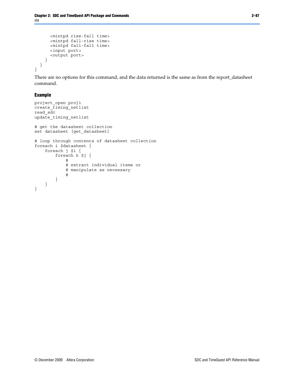 Altera SDC and TimeQuest API User Manual | Page 97 / 168