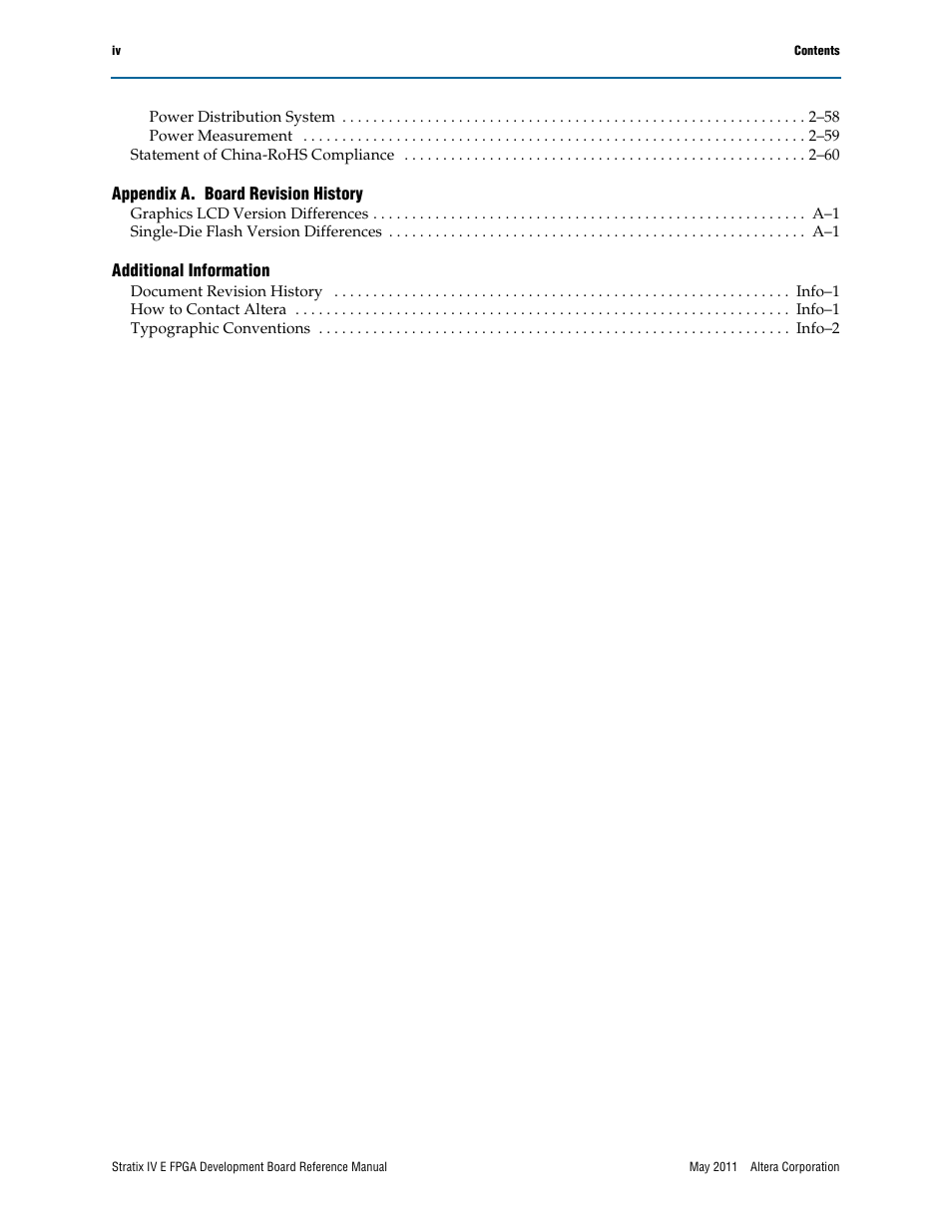 Altera Stratix IV E FPGA Development Board User Manual | Page 4 / 72