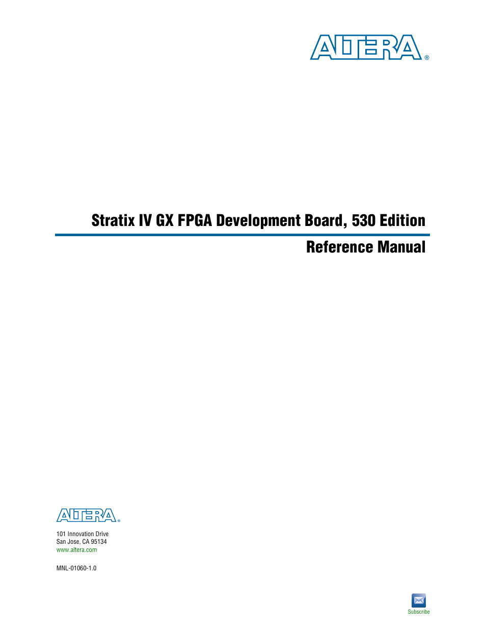 Altera Stratix IV GX FPGA Development Board User Manual | 78 pages