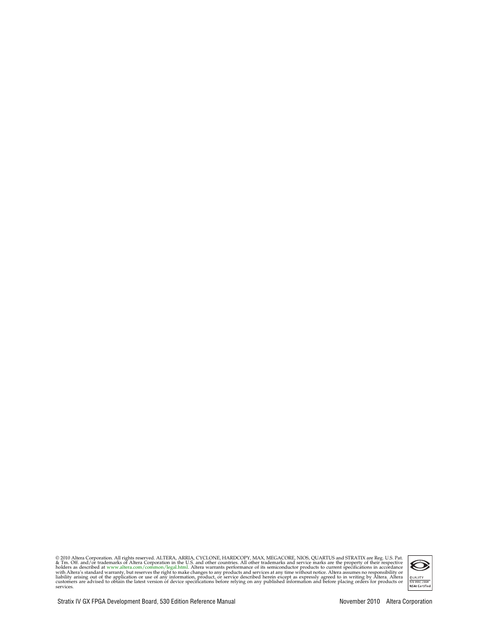 Altera Stratix IV GX FPGA Development Board User Manual | Page 2 / 78