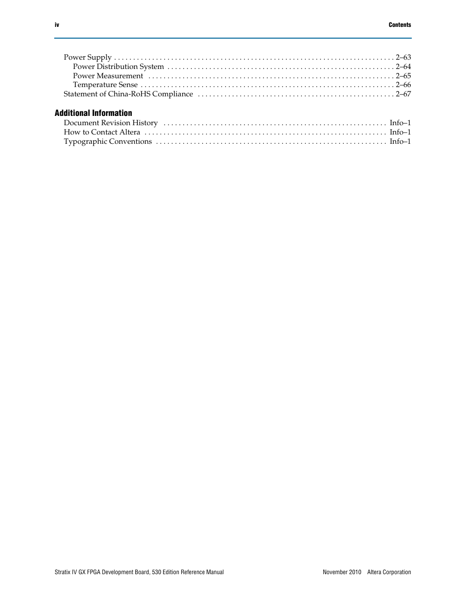 Altera Stratix IV GX FPGA Development Board User Manual | Page 4 / 78