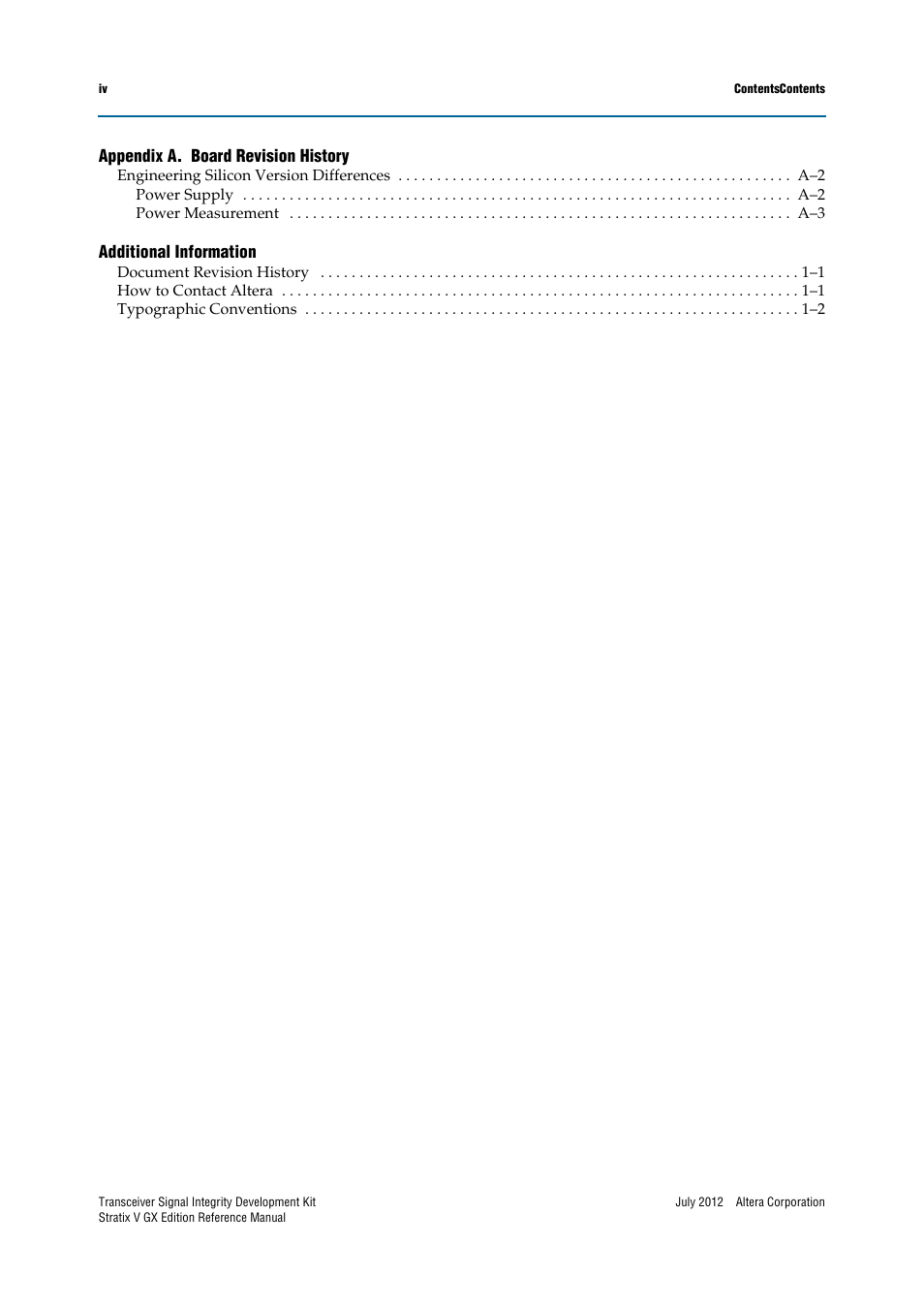 Altera Transceiver Signal Integrity Development Kit, Stratix V GX Edition User Manual | Page 4 / 58