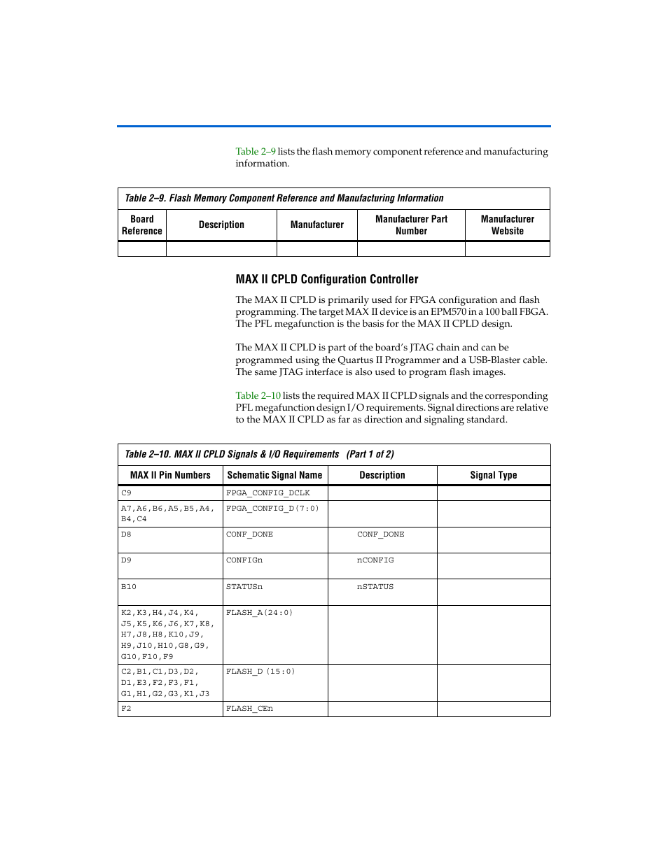 Max ii cpld configuration controller, Max ii cpld configuration controller -13 | Altera Arria GX Development Board User Manual | Page 23 / 42