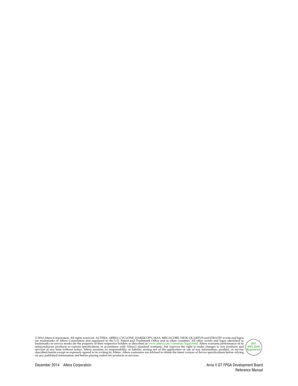 Altera Arria V GT FPGA Development Board User Manual | Page 2 / 86