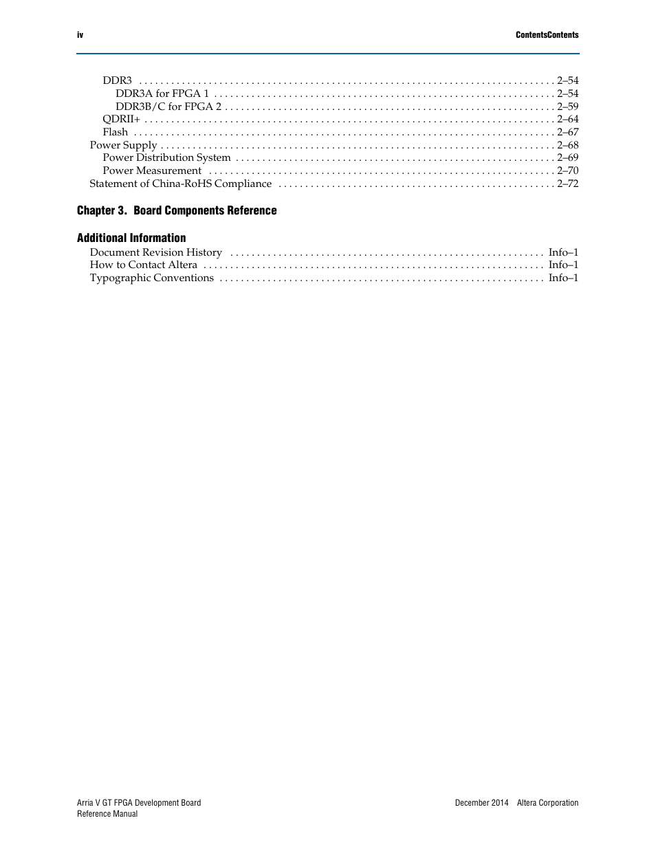 Altera Arria V GT FPGA Development Board User Manual | Page 4 / 86
