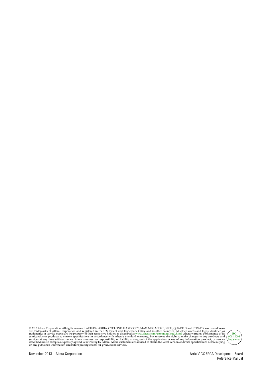 Altera Arria V GX FPGA Development Board User Manual | Page 2 / 90