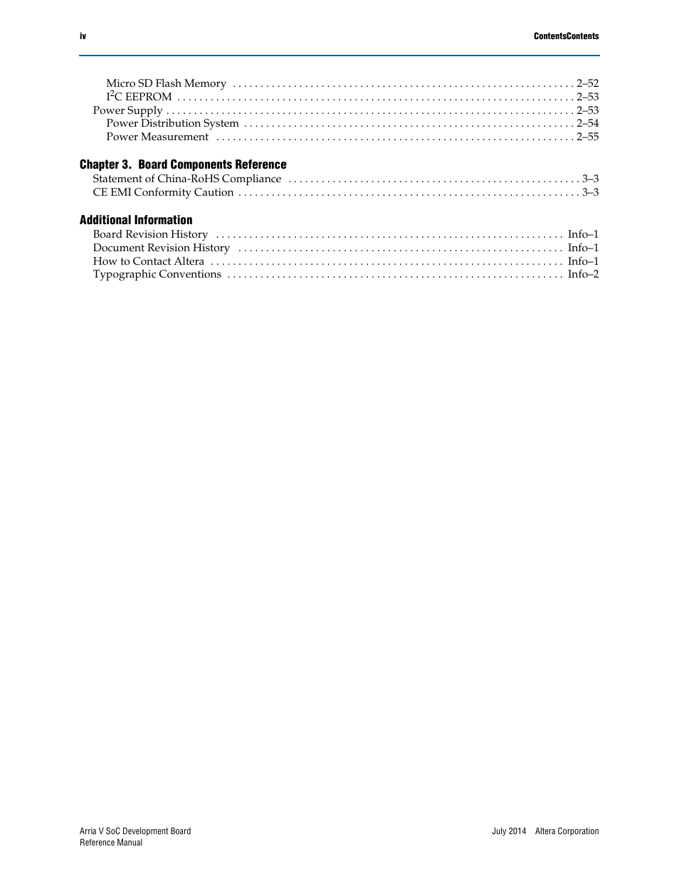 Altera Arria V SoC Development Board User Manual | Page 4 / 70