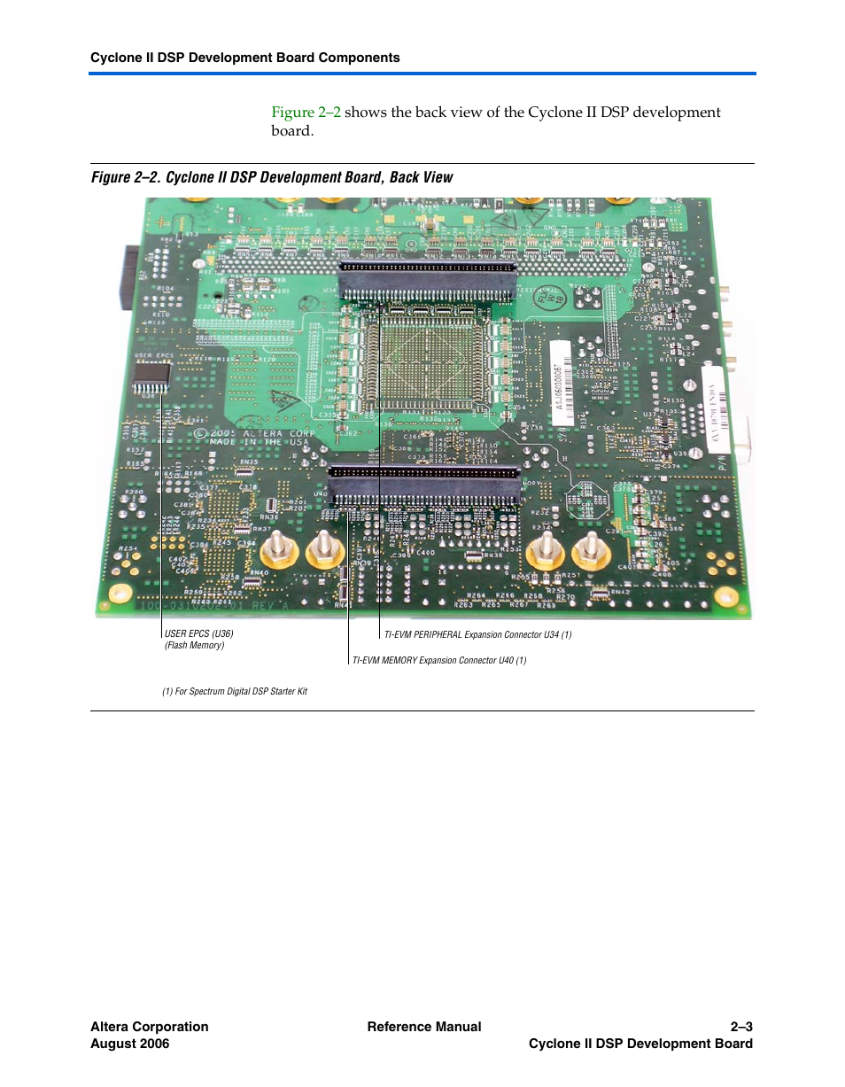 Altera Cyclone II DSP Development Board User Manual | Page 11 / 112