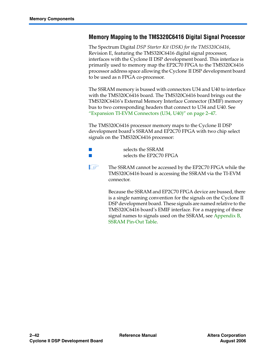 Altera Cyclone II DSP Development Board User Manual | Page 50 / 112