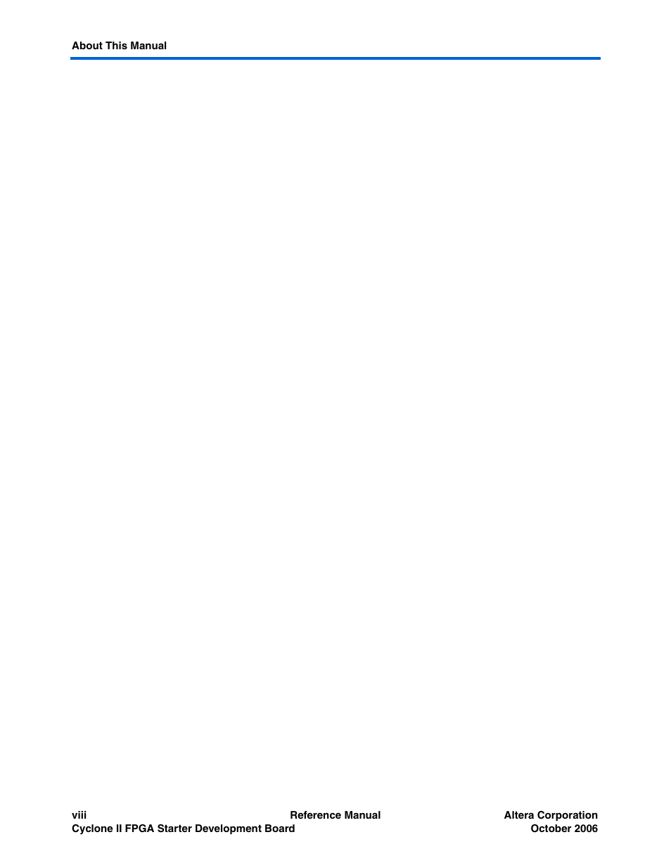 Altera Cyclone II FPGA Starter Development Board User Manual | Page 8 / 56