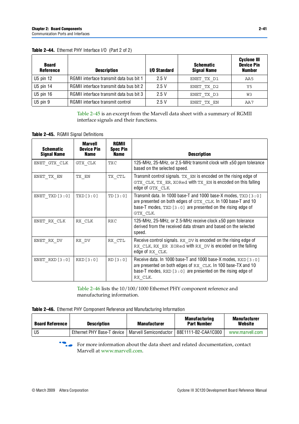 Altera Cyclone III Development Board User Manual | Page 51 / 80