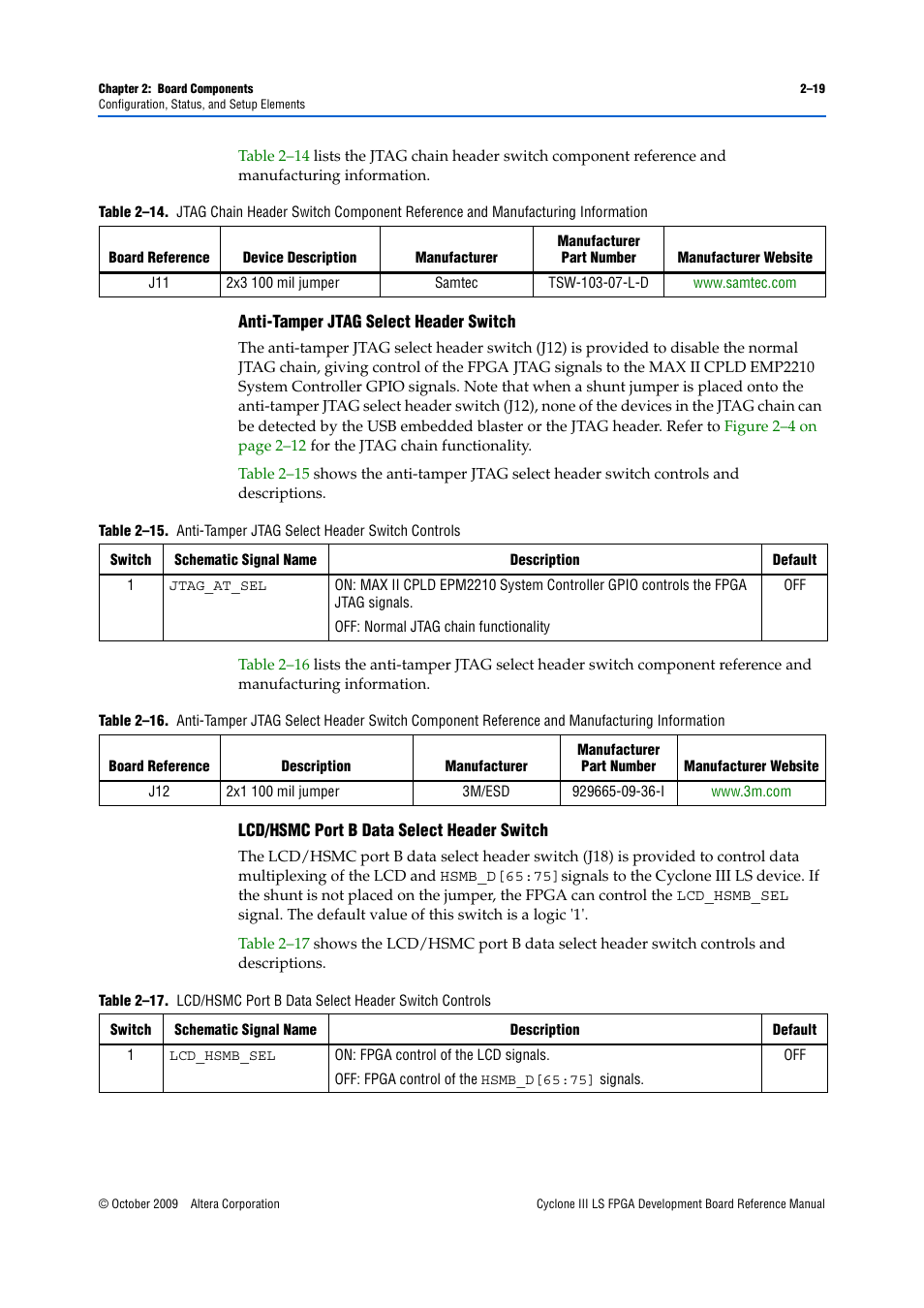 Altera Cyclone III LS FPGA Development Board User Manual | Page 27 / 58