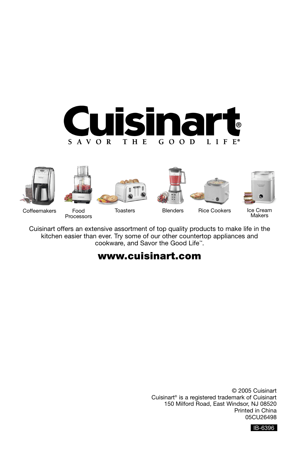 Cuisinart GR-2 User Manual | Page 16 / 16