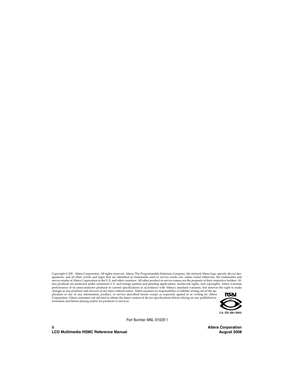 Altera LCD Multimedia HSMC User Manual | Page 2 / 51