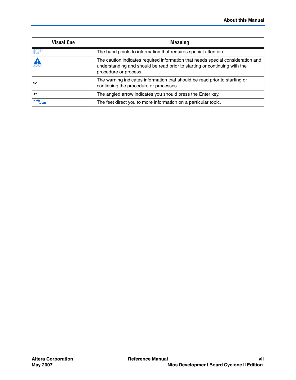 Altera Nios Development Board Cyclone II Edition User Manual | Page 7 / 64