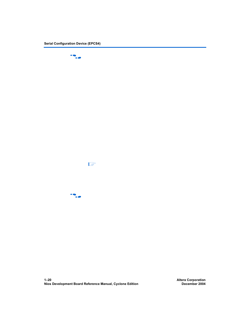 Serial configuration device (epcs4), Configuration controller device (epm7128ae), Configuration controller device | Configuration controller device (epm7128ae)” on | Altera Nios Development Board User Manual | Page 28 / 54