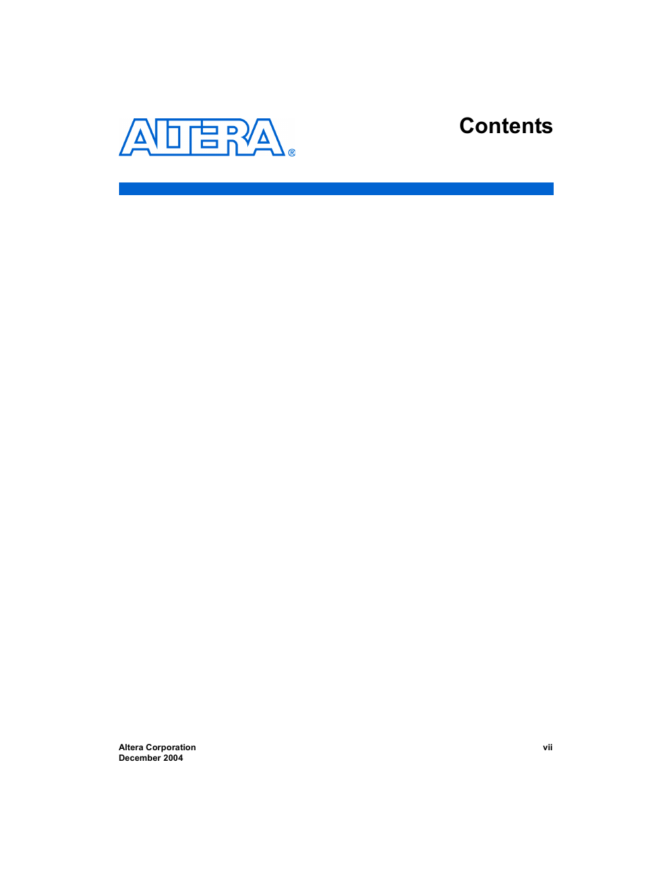 Altera Nios Development Board User Manual | Page 7 / 54