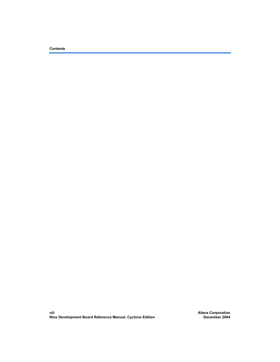 Altera Nios Development Board User Manual | Page 8 / 54