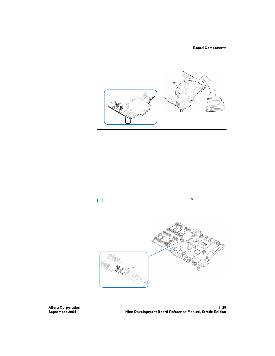 Jtag connector to epm7128ae device (j5) | Altera Nios Development Board User Manual | Page 37 / 52