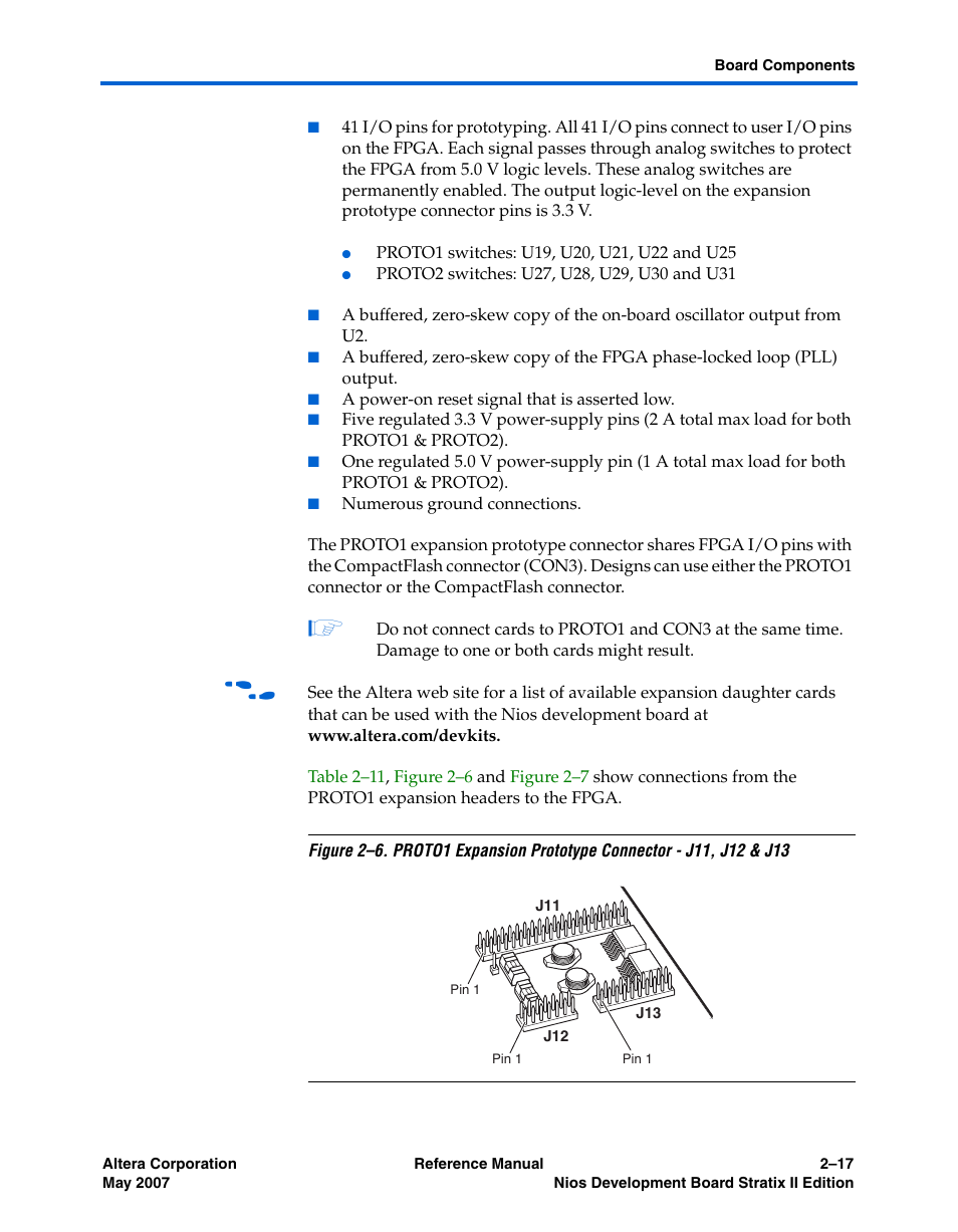 Altera Nios Development Board Stratix II Edition User Manual | Page 27 / 62