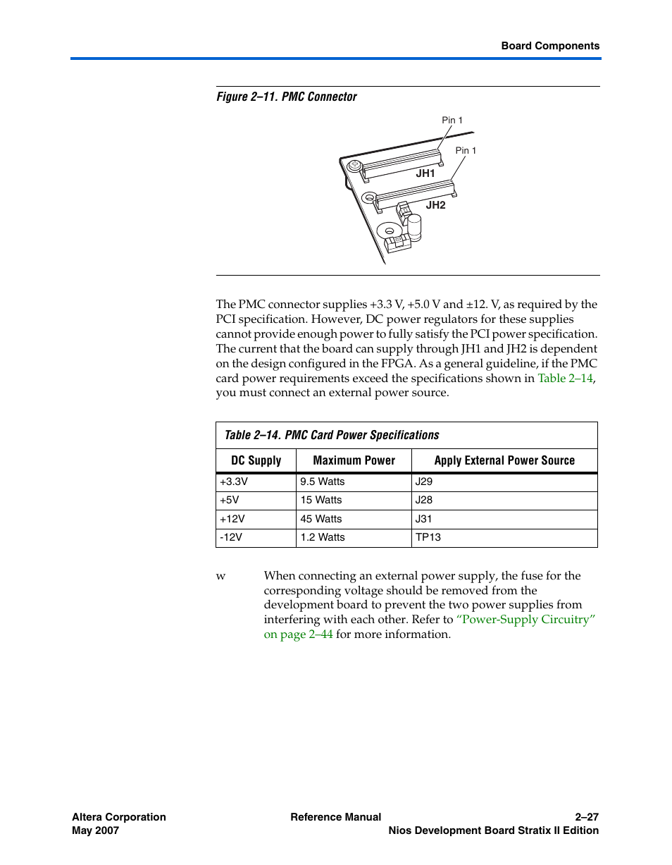 Altera Nios Development Board Stratix II Edition User Manual | Page 37 / 62