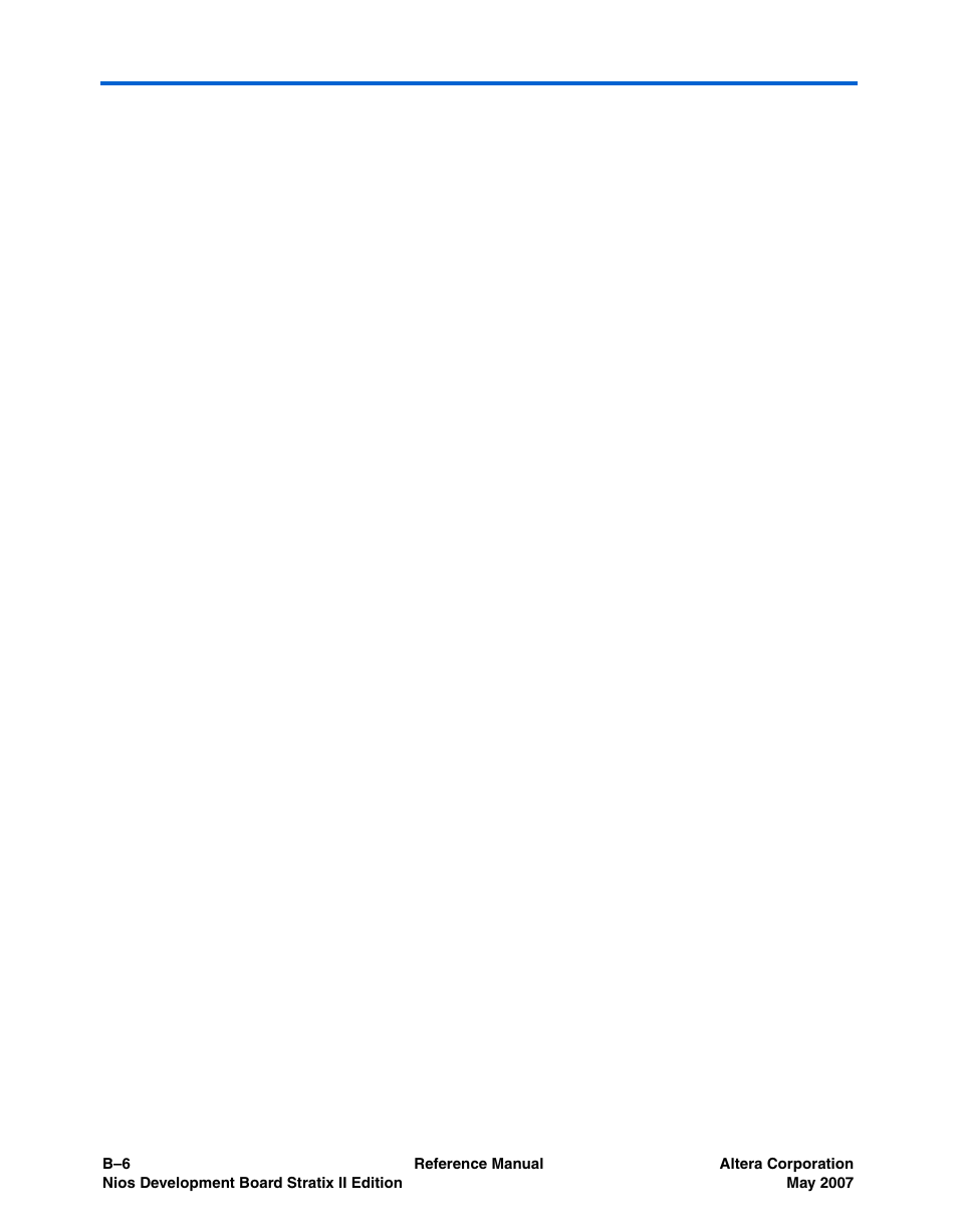 Altera Nios Development Board Stratix II Edition User Manual | Page 62 / 62