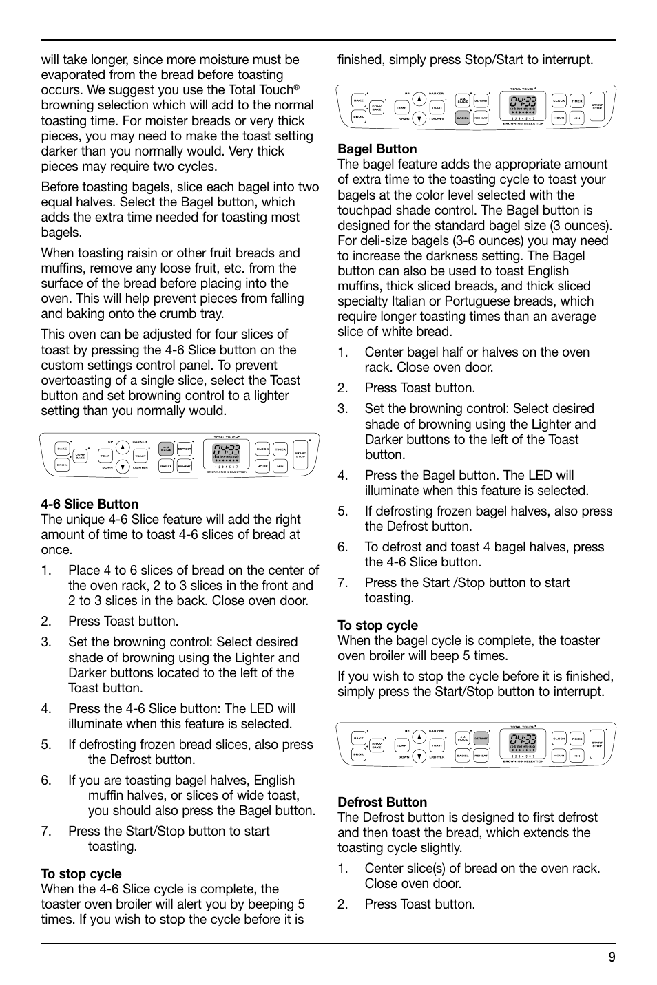 Cuisinart TOB-195 Series User Manual | Page 9 / 25