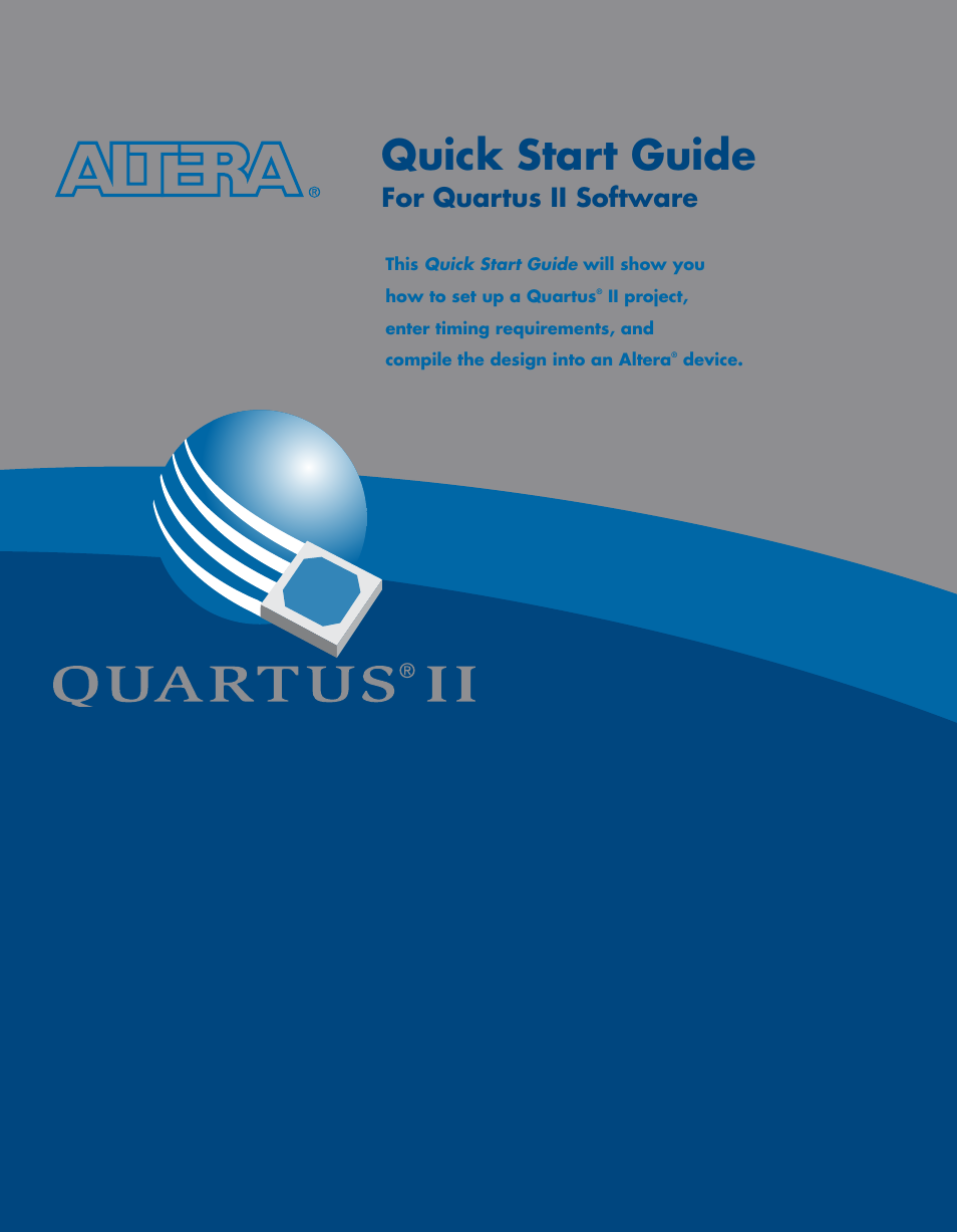 Altera Quartus II User Manual | 6 pages