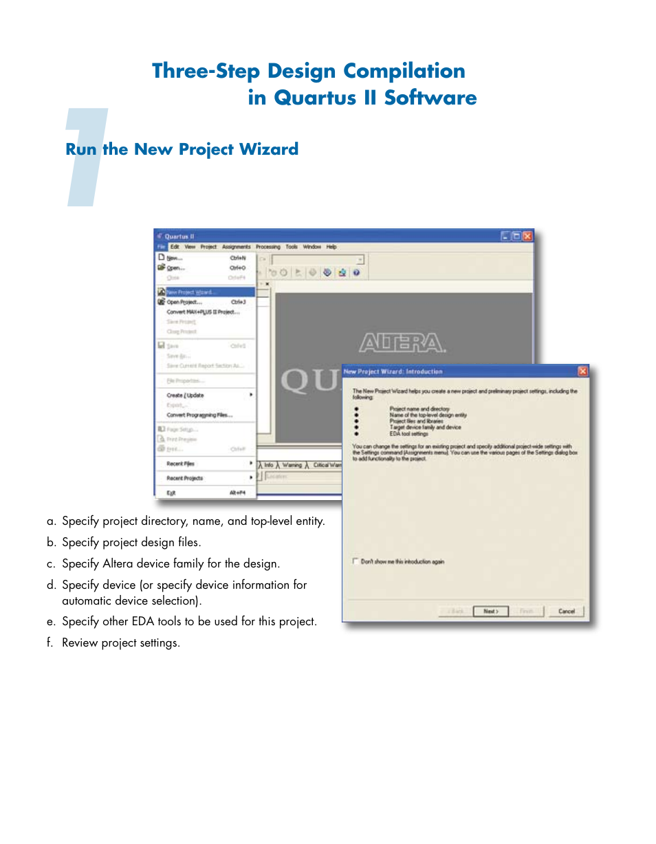 Altera Quartus II User Manual | Page 2 / 6
