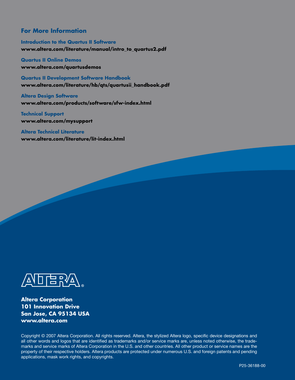 Altera Quartus II User Manual | Page 6 / 6