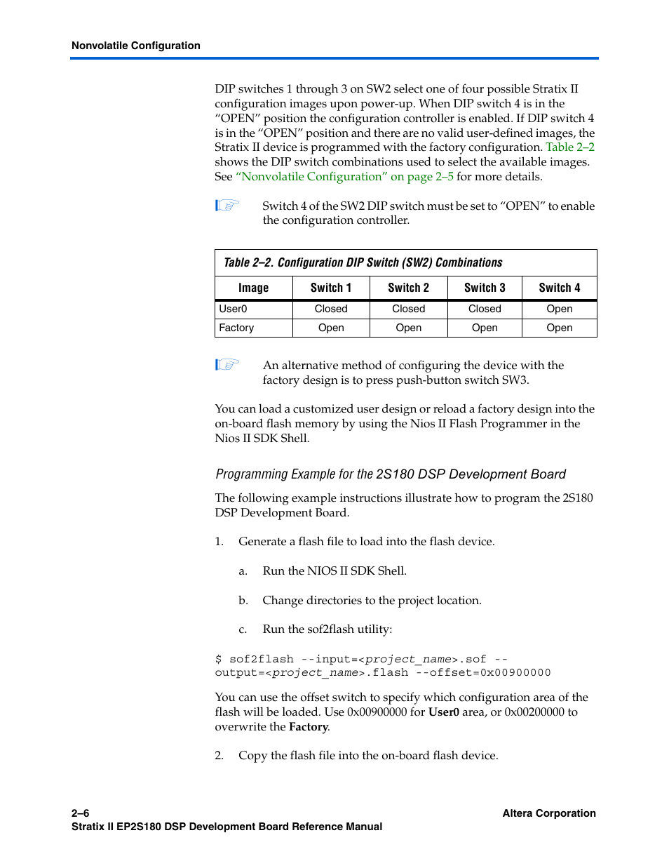 Altera Stratix II EP2S180 DSP Development Board User Manual | Page 14 / 58