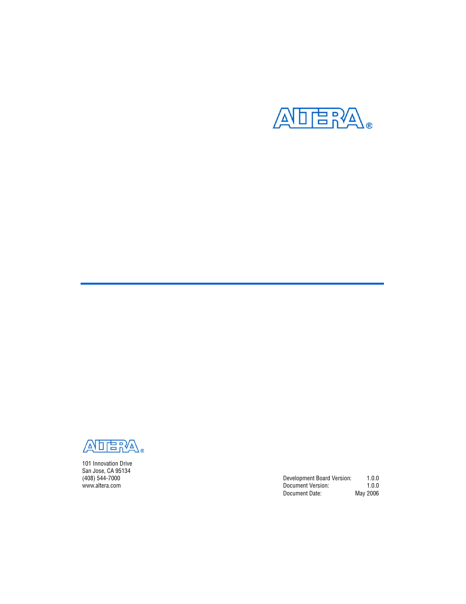 Altera Stratix II GX EP2SGX90 Transceiver Signal Integrity Development Board User Manual | 40 pages